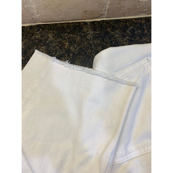 We The Free Pacifica High Rise Straight Leg Jeans Raw Hem 31 Dust it Off Wash - Picture 10 of 10